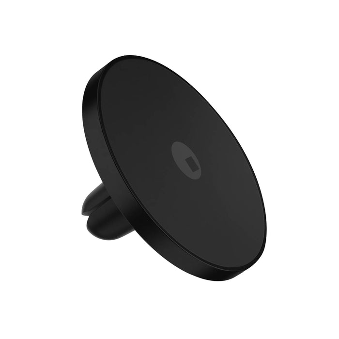 MagSafe Car Mount - MagSafe Car Mount - MagSafe Car Mount - Black circular MagSafe car mount with vent clip and subtle logo center. - Rolling Square MagSafe Car Mount - MagSafe Car Mount - Black circular MagSafe car mount with vent clip and subtle logo center. - Rolling Square