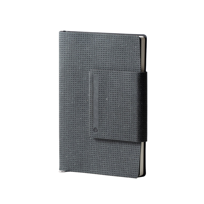 AirCard™ Notebook - A5 notebook made for AirCard - AirCard™ Notebook - A5 notebook made for AirCard - Grainy Black - Grainy black A5 notebook with textured cover and attached strap closure. - Rolling Square AirCard™ Notebook - A5 notebook made for AirCard - Grainy Black - Grainy black A5 notebook with textured cover and attached strap closure. - Rolling Square