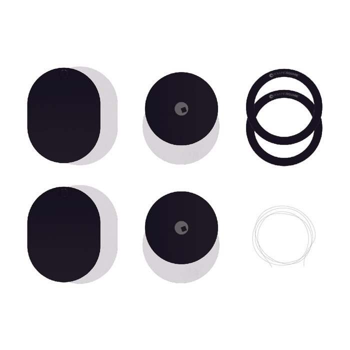 EDGE® Pro Spare Kit - MagSafe phone & tablet adapters - EDGE® Pro Spare Kit - MagSafe phone & tablet adapters - Default Title - Set of black and white MagSafe phone and tablet adapters with circular and oval shapes and two black rings. - Rolling Square EDGE® Pro Spare Kit - MagSafe phone & tablet adapters - Default Title - Set of black and white MagSafe phone and tablet adapters with circular and oval shapes and two black rings. - Rolling Square